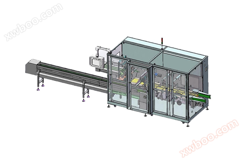 Máquina expendedora de cajas totalmente servoautomática